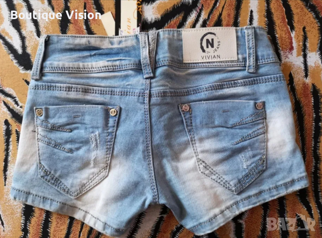 Ново! Къси дънки с капси, снимка 2 - Къси панталони и бермуди - 36174385