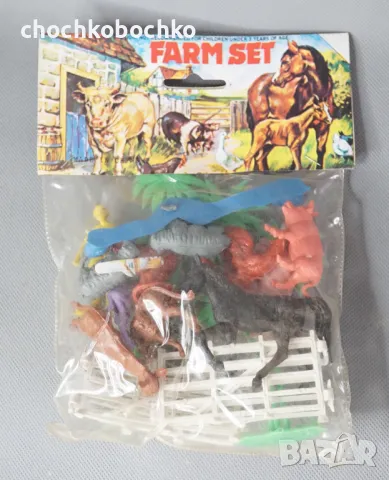 Стара Детска играчка фигурки животни ферма
