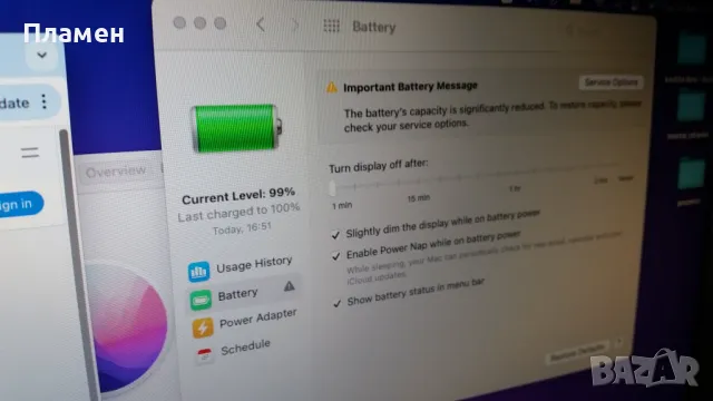 Apple MacBook Air 13.3 a1466 (early 2015) Intel i5-1,66 / 4GB / 128GB, снимка 9 - Лаптопи за работа - 49998465