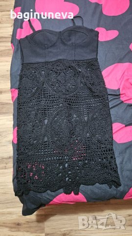 Нова дамска черна рокля-размер Л-ХЛ, снимка 5 - Рокли - 29968141