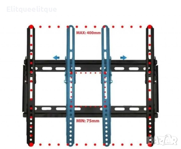 Стойка за телевизор за стенен монтаж, 400*400мм., 45кг, 30кг, снимка 2 - Стойки, 3D очила, аксесоари - 52206009