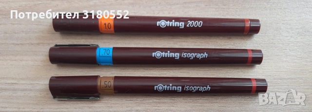 3 Рапидографи Rotring Isograf