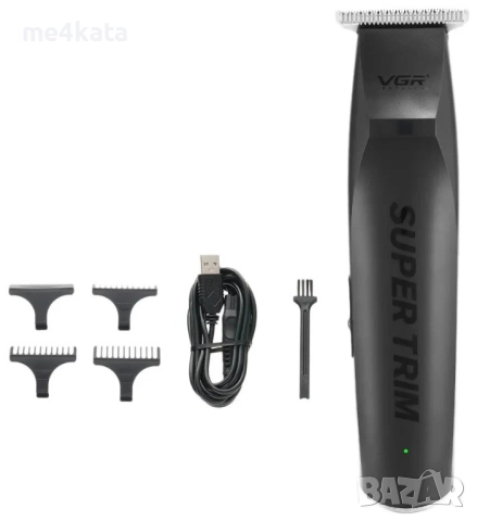 Тример за Подстригване VGR V-229 – Безжичен, С Неръждаеми Остриета и USB Зареждане, снимка 3 - Друга електроника - 52733573