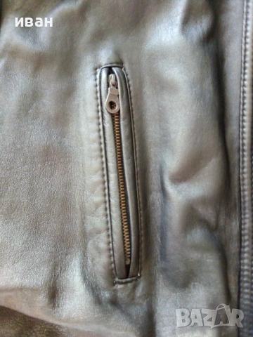 Дълго дамско яке естествена кожа размер L, снимка 6 - Якета - 53105990