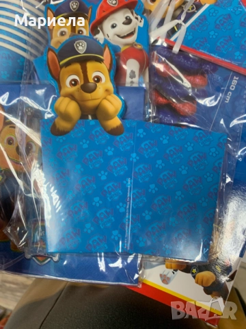 Парти комплект PAW PATROL / Декорация за рожден ден, снимка 9 - Други - 51532017