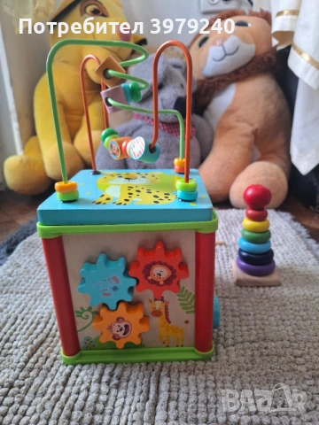 Дървен дидактически куб + ПОДАРЪК конус, снимка 4 - Други - 53464198