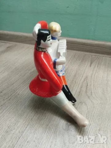 Стара съветска статуетка,композиция, снимка 4 - Други ценни предмети - 47720388