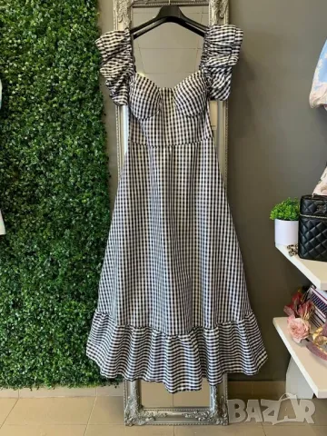 Летни карирани рокли с ефектни ръкави 