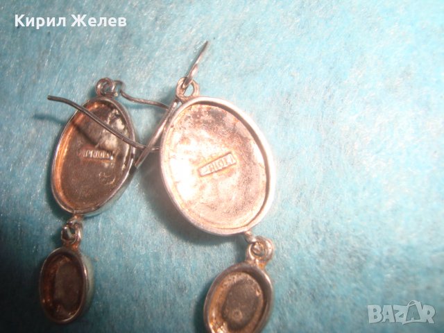 PRIOLI ЕМАЙЛИРАНИ СРЕБЪРНИ МАРКОВИ ОБЕЦИ СРЕБРО 925 БУТИКОВИ АРТ ИЗРАБОТКА 25745, снимка 6 - Обеци - 35736366