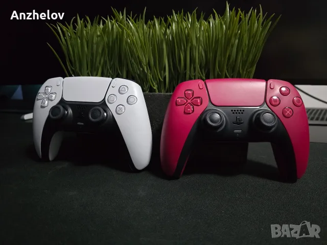 PS5 Dualsense контролер геймпад джойстик controller gamepad joystick black white cosmic red