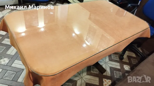 Плот за маса със стъкло и покривка, снимка 2 - Маси - 48574525