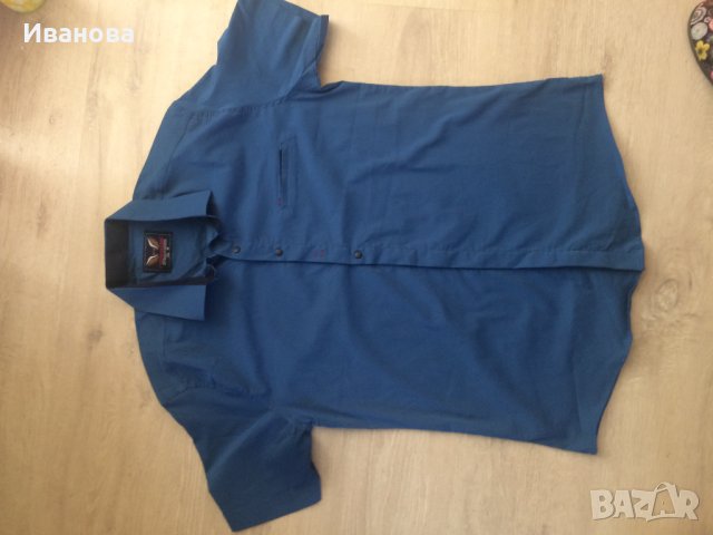 Елегантна,синя мъжка риза с къс ръкав NOSEDA .Чисто нова., снимка 4 - Ризи - 41078928