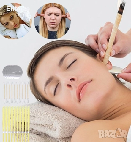 Ароматни восъчни свещи за уши за ефективно премахване на ушната кал 10 бр., снимка 6 - Други - 52896193