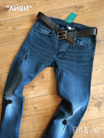 DIVIDED мъжки еластични дънки, снимка 3 - Дънки - 52433028