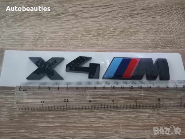 БМВ X4M BMW X4 M черна емблема лого, снимка 2 - Аксесоари и консумативи - 41464229