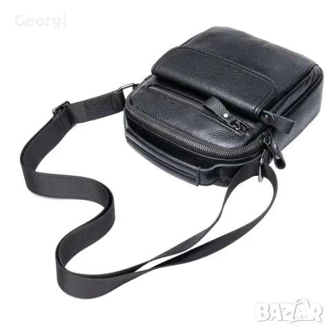 Мъжка стилна, елегантна и удобна кожена чанта /Кафява естествена кожа!, снимка 13 - Чанти - 49280715