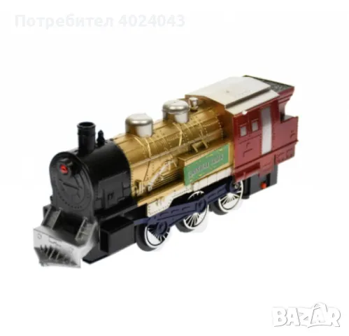 Детска играчка влакче с батерии, звуци и светлини, снимка 2 - Коли, камиони, мотори, писти - 47983932