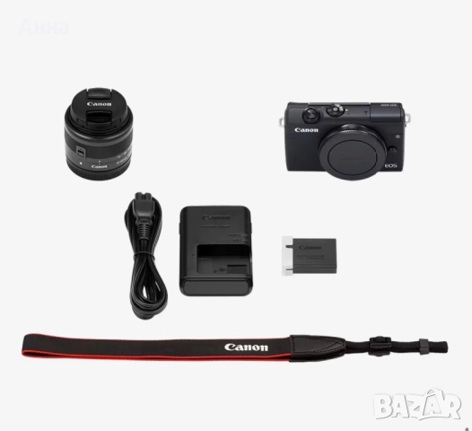Фотоапарат Mirrorless Canon EOS M200, 24.1 MP, 4K, Черен + Обектив 15-45 мм, снимка 6 - Фотоапарати - 52679392