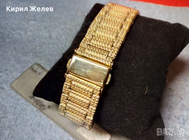 ПРЕКРАСЕН ПОЗЛАТЕН ДАМСКИ КВАРЦОВ ЧАСОВНИК с ИСКРЯЩИ ФАСЕТИРАНИ КРИСТАЛИ и СЕРТИФИКАТ 44071, снимка 6 - Дамски - 47708731