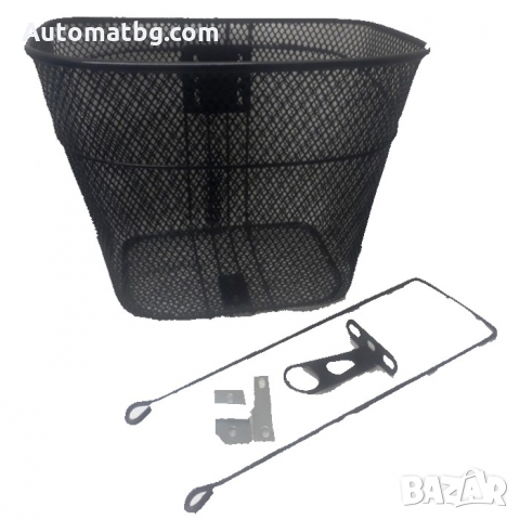 Кошница за велосипед Automat, Кошница със ситна мрежа, Черен, снимка 2 - Аксесоари за велосипеди - 36081677