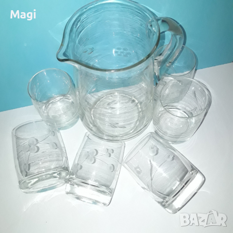 Сервиз кана + 6 чаши, снимка 4 - Сервизи - 36407713