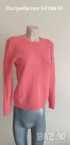 POLO Ralph Lauren Cable Wool / Cashmere Knit Womens Size L - XL ОРИГИНАЛ! Дамски Пуловер !, снимка 14 - Блузи с дълъг ръкав и пуловери - 53579190