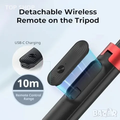 Нов Мобилен трипод и селфи стик SMALLRIG, за iPhone/Android, 360° въртене, снимка 4 - Селфи стикове, аксесоари - 49249489