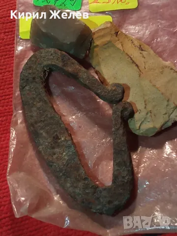 МНОГО СТАР ЧАКМАК ОГНИВО РЪЧНО КОВАНО ЖЕЛЯЗО с ДВА КРЕМЪКА 42729, снимка 10 - Антикварни и старинни предмети - 46774841