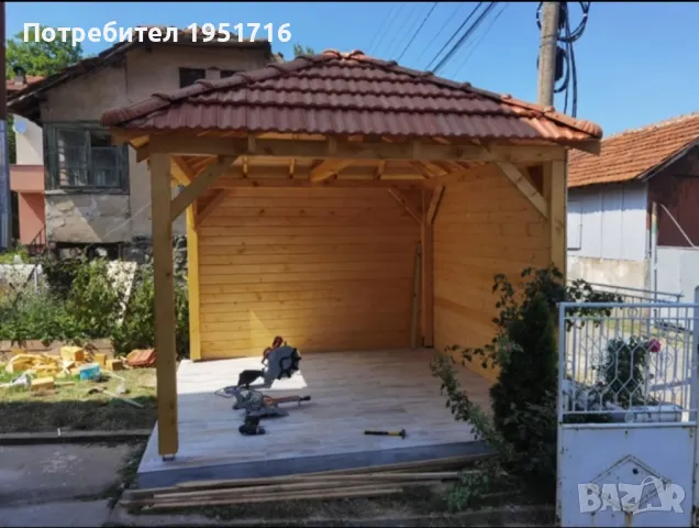 изграждане на дървени навеси , снимка 2 - Ремонти на покриви - 47837706