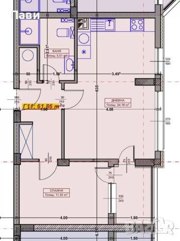 Двустаен апартамент с акт 14 до парк Възраждане, от собственик, снимка 4 - Апартаменти - 51773113