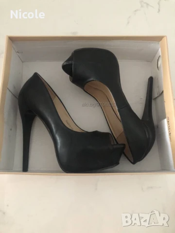 Кожени обувки на платформа и високи токчета, нови!, снимка 5 - Дамски обувки на ток - 50861631