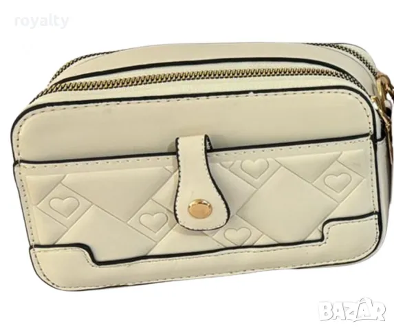 Елегантна дамска чанта с компактни размери и стилен релефен дизайн, снимка 6 - Чанти - 49002274