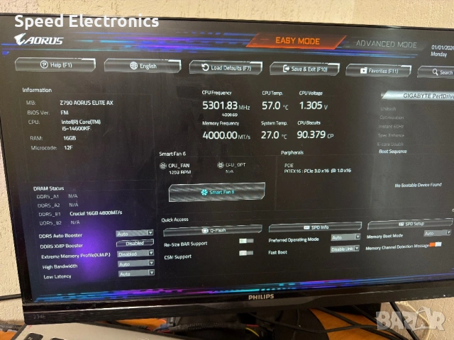 Z790 AORUS ELITE AX Wi-Fi, снимка 1 - Дънни платки - 53249542