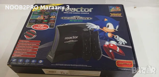 SEGA Mega Drive Reactor 50 – AtGames Firecore + 2 безжични контролера + оригинална кутия