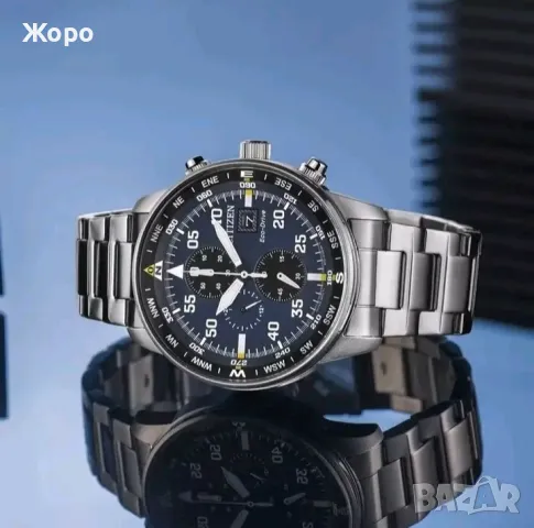 ЛУКСОЗЕН МЪЖКИ ЧАСОВНИК CITIZEN MONTRE HOMME ТЪМНО СИН, снимка 6 - Мъжки - 47768521
