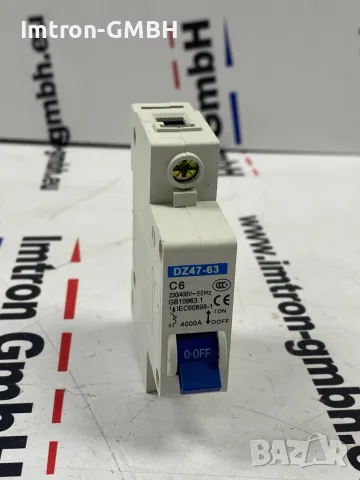 Автоматичен предпазител с номинален ток през контактите 6 A, работно напрежение 230 VAC / 400 VAC, снимка 2 - Друга електроника - 49385522