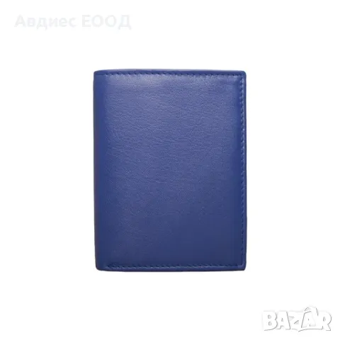Тъмно синьо портмоне естествена кожа, снимка 2 - Портфейли, портмонета - 48704722