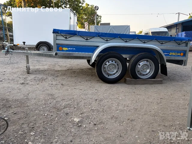 Туристическо ремарке VESTA LIGHT 25DA с плосък брезент, снимка 3 - Ремаркета - 55784466