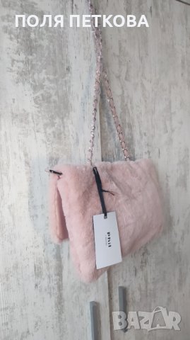 Розова пух чантичка , снимка 4 - Чанти - 39403345