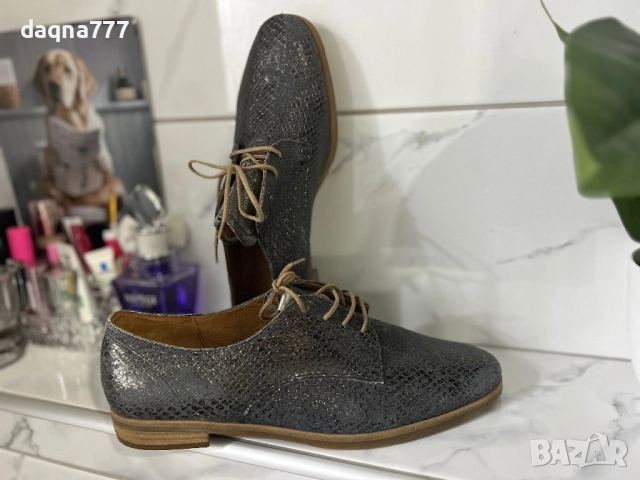 Естествена кожа Gabor обувки/ оксфордки 41-42 но