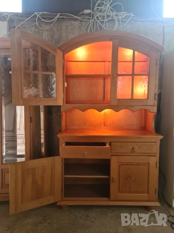 шкаф с витрина секция внос от Европа, снимка 4 - Секции и витрини - 50768985