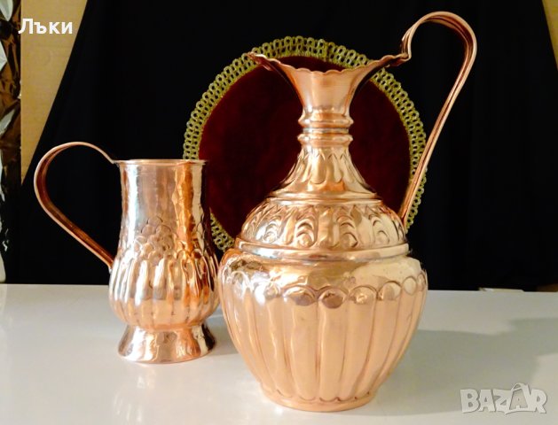 Древна медна халба 1 литър. , снимка 9 - Антикварни и старинни предмети - 41613671