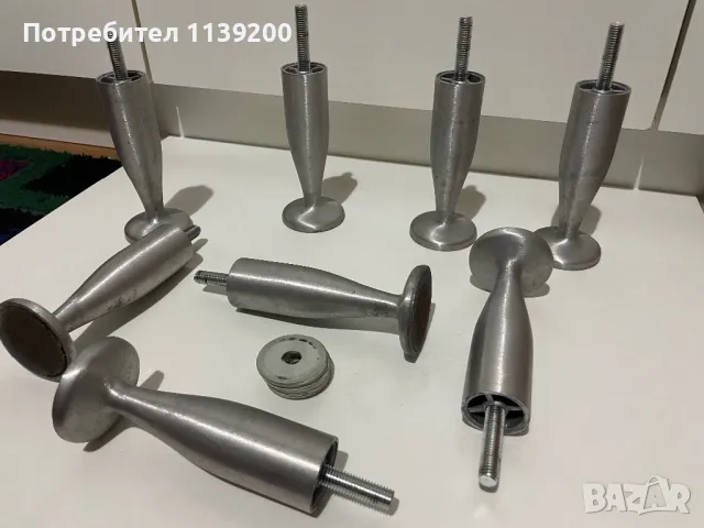 8бр 13см алуминиеви крака за мебели, снимка 4 - Други - 48160481