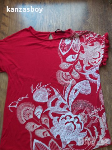 desigual - страхотна дамска блуза КАТО НОВА , снимка 1 - Тениски - 41284133