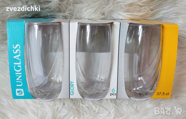 Комплект 6 бр. чаши за безалкохолни напитки и вода, снимка 2 - Чаши - 41878654