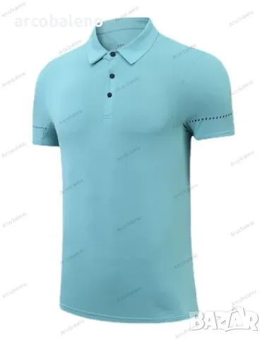Бързосъхнеща мъжка поло риза с къс ръкав, 5цвята , снимка 2 - Ризи - 48928949