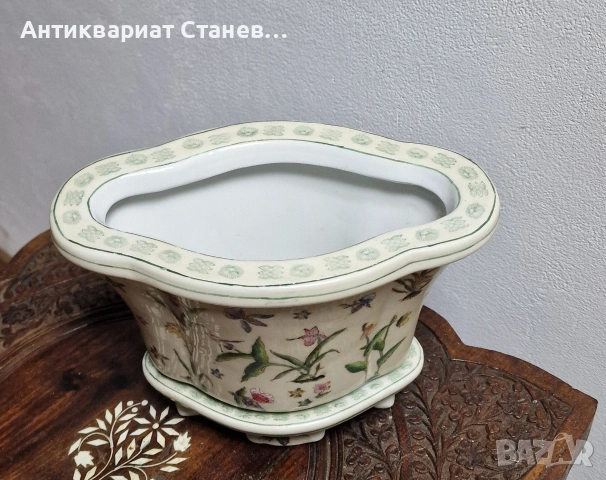 Винтидж декоративна кашпа , снимка 3 - Декорация за дома - 53276762