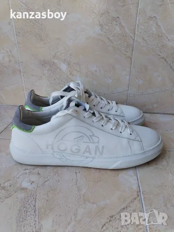 Hogan H365 logomania leather low top sneakers - страхотни мъжки кецове ОТЛИЧНО 46, снимка 7 - Кецове - 56011466