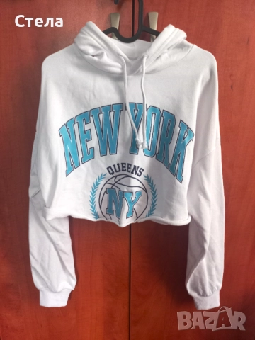 Terranova кроп скъсен суитчър, РАЗЛИЧНИ ЦВЕТОВЕ, дамски, детски, за момиче, сив, нов, с етикет, снимка 9 - Суичъри - 47134658