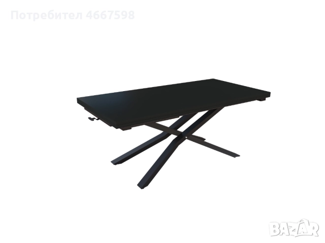 Разтегателна маса Соренто – МДФ плот, метална основа, 120/120 см, снимка 9 - Маси - 52640342